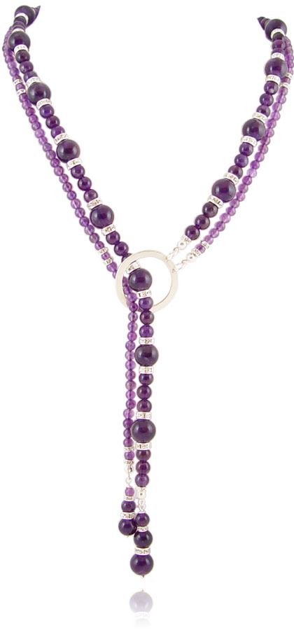 Purple Rain halskjede designet av Liisa Gude Deberitz - copyright Deberitz Design.