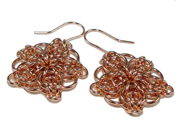 Stars bronze earrings